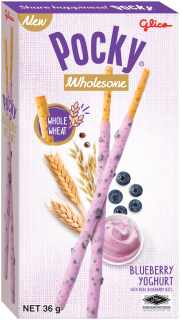 Pocky, Wholesome, Glico, Singapore, Blueberry, Yogurt